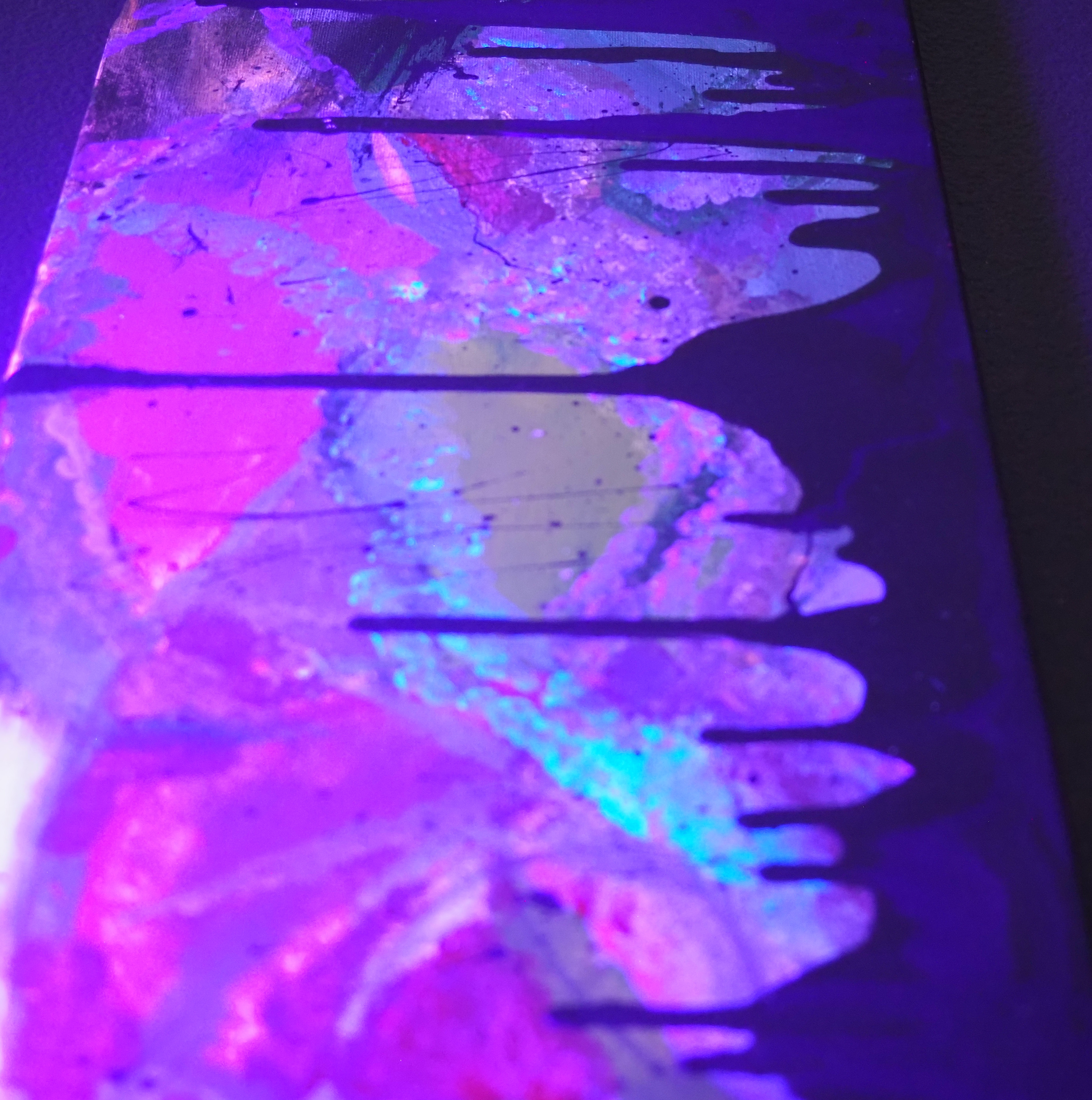 The Weight of Silence under blacklight